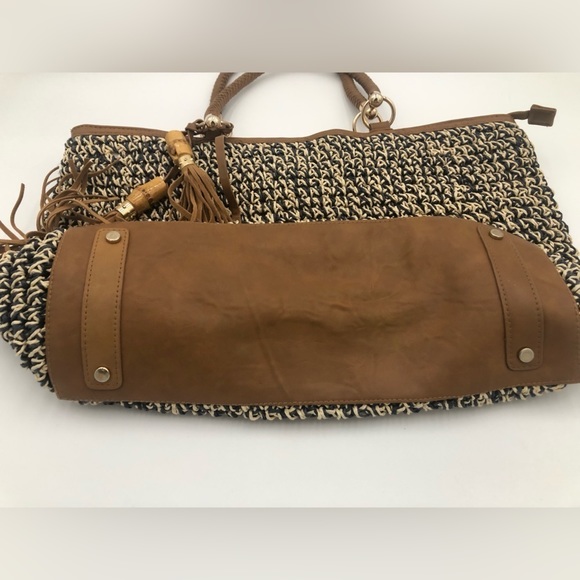 GIANI BERNINI Vintage Paperstraw Woven shoulder bag - Picture 4 of 12